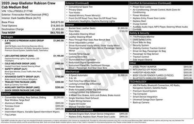 2020 Jeep Gladiator Rubicon 4x4