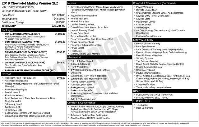 2019 Chevrolet Malibu Premier