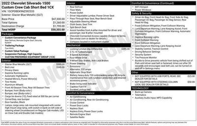 2022 Chevrolet Silverado 1500 Crew Cab Short Box 4-Wheel Drive Custom