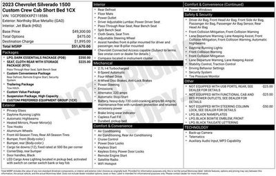 2023 Chevrolet Silverado 1500 Crew Cab Short Box 4-Wheel Drive Custom