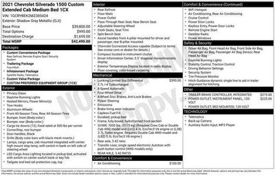 2021 Chevrolet Silverado 1500 Double Cab Standard Box 4-Wheel Drive Custom