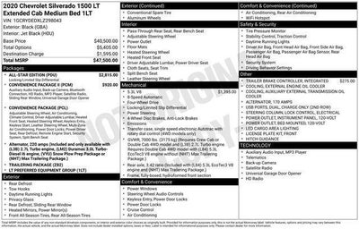 2020 Chevrolet Silverado 1500 Double Cab Standard Box 4-Wheel Drive LT