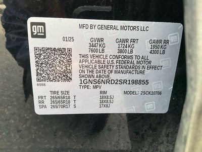 2025 Chevrolet Tahoe 4WD LT