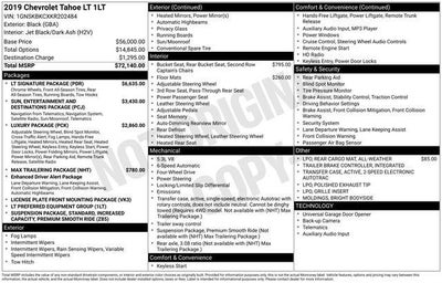 2019 Chevrolet Tahoe 4WD LT