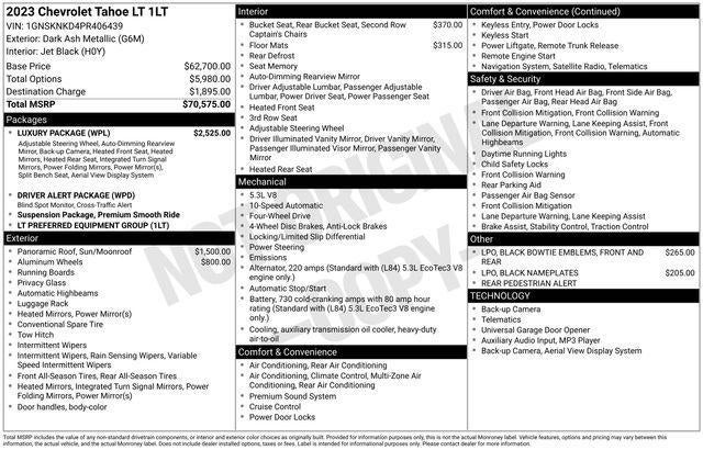 2023 Chevrolet Tahoe 4WD LT