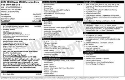 2024 GMC Sierra 1500 Crew Cab Short Box 4-Wheel Drive Elevation 3SB