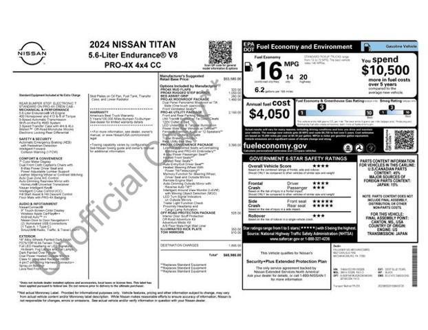 2024 Nissan Titan 4x4 Crew Cab PRO-4X