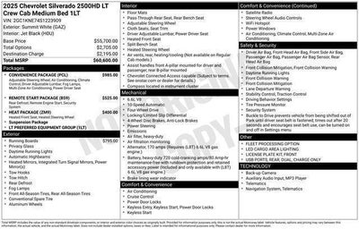 2025 Chevrolet Silverado 2500 HD Crew Cab Standard Box 4-Wheel Drive LT