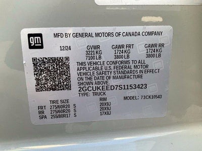 2025 Chevrolet Silverado 1500 Crew Cab Short Box 4-Wheel Drive RST