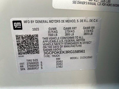 2024 Chevrolet Silverado 1500 Crew Cab Short Box 4-Wheel Drive LT 2FL