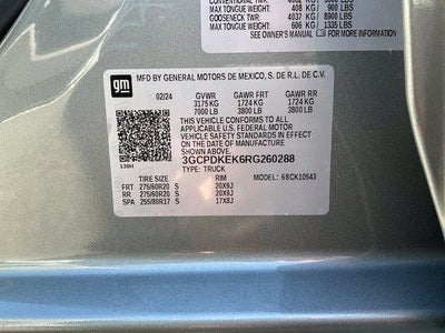 2024 Chevrolet Silverado 1500 Crew Cab Short Box 4-Wheel Drive LT 2FL