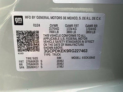 2024 Chevrolet Silverado 1500 Crew Cab Short Box 4-Wheel Drive LT 2FL