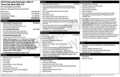 2018 Chevrolet Silverado 1500 Crew Cab Short Box 4-Wheel Drive LT