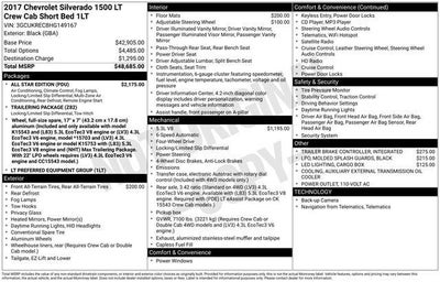 2017 Chevrolet Silverado 1500 Crew Cab Short Box 4-Wheel Drive LT