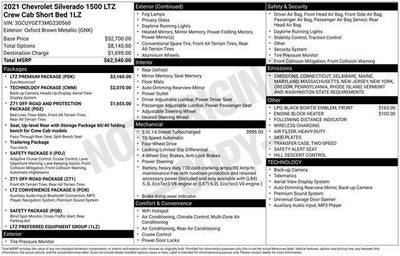 2021 Chevrolet Silverado 1500 Crew Cab Short Box 4-Wheel Drive LTZ