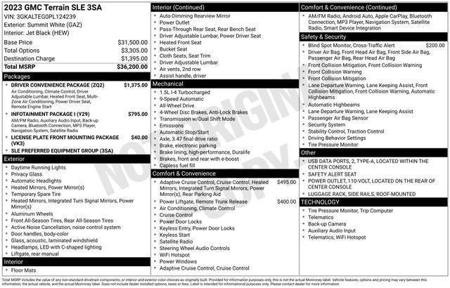 2023 GMC Terrain AWD 4dr SLE