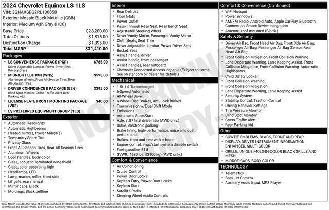 2024 Chevrolet Equinox AWD LS