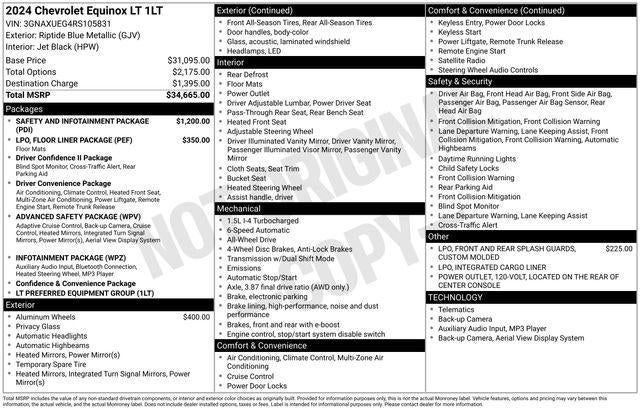 2024 Chevrolet Equinox AWD LT