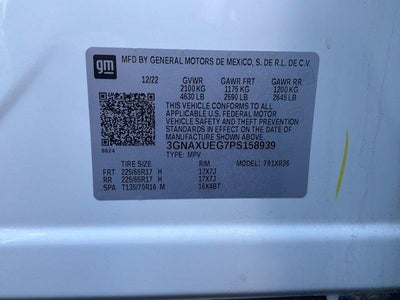 2023 Chevrolet Equinox AWD 4dr LT w/1LT
