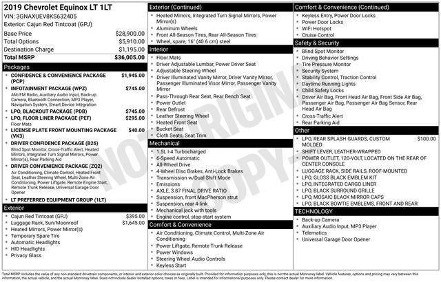 2019 Chevrolet Equinox AWD LT