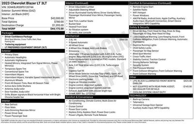 2023 Chevrolet Blazer AWD 4dr LT w/3LT