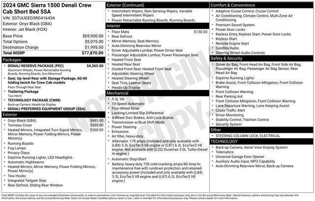 2024 GMC Sierra 1500 Crew Cab Short Box 4-Wheel Drive Denali