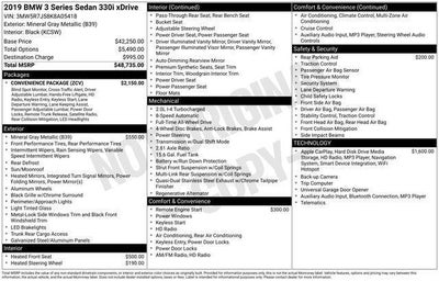 2019 BMW 3 Series Sedan North America