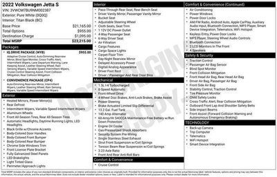 2022 Volkswagen Jetta S Auto
