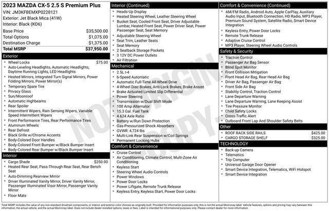 2023 Mazda Mazda CX-5 2.5 S Premium Plus Package AWD