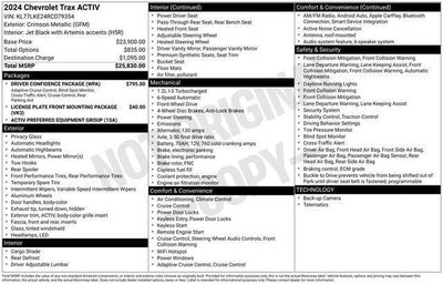 2024 Chevrolet Trax FWD 4dr ACTIV