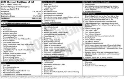 2023 Chevrolet Trailblazer AWD 4dr LT