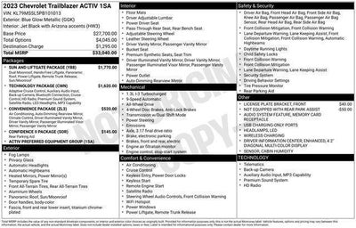 2023 Chevrolet Trailblazer AWD 4dr ACTIV