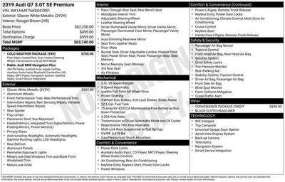 2019 Audi Q7 SE Premium 55 TFSI quattro