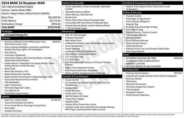 2024 BMW Z4 Roadster