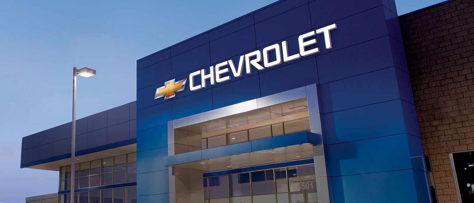 Chevrolet showroom front view