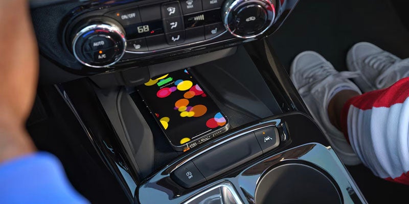 Interior design of a Chevrolet Trax showcasing the automatic transmission