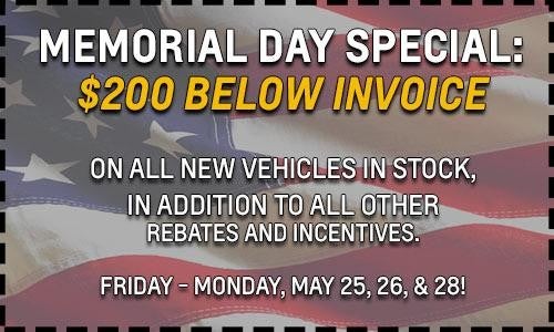 Lawrence Chevrolet | Moemorial day special